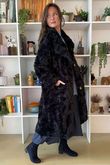 Paloma Dusk Premium Faux Fur Coat Navy /20=